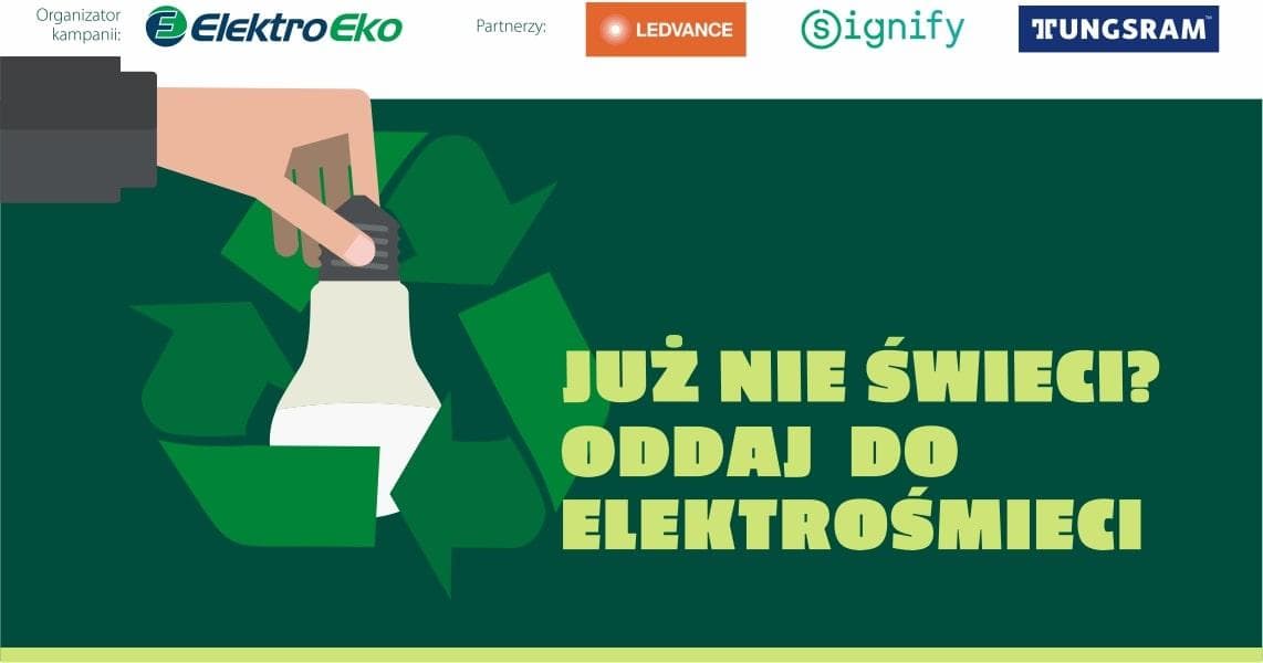 Zużyty sprzęt oświetleniowy przeznaczony do zbiórki
