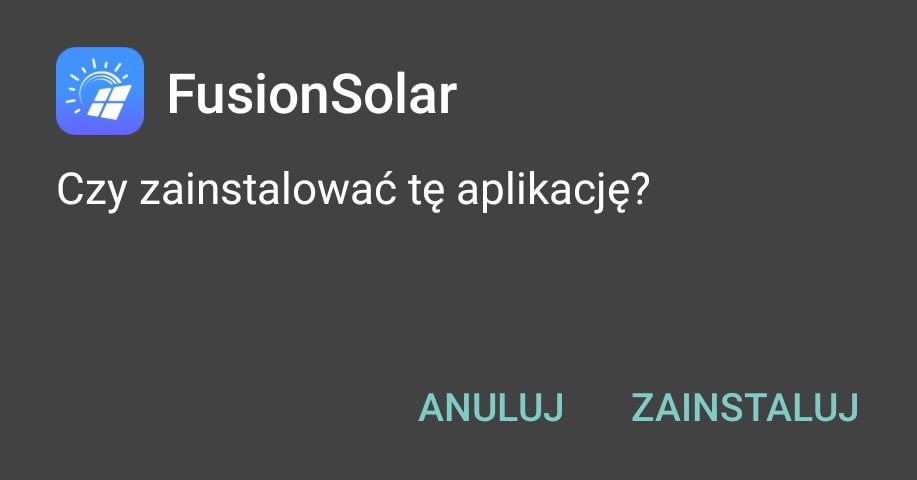 FusionSolar instalacja